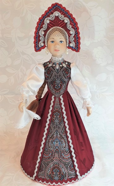 Porzellan Puppe, exklusive Autor Puppe, Souvenir Puppe