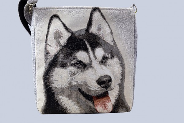 Gobelin Tasche, Schultertasche für Jugendliche "Siberian Husky"